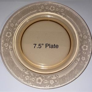 Fostoria Vesper Amber 7.5” plate